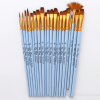 Blue Acrylic Paint Brush Set
