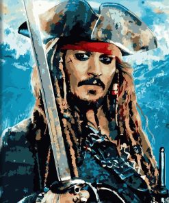 Jack Sparrow - DIY Paint By Numbers - Numeral Paint