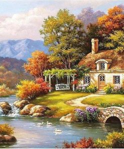 Fairyland Landscape Kits Coloring Painting - DIY Paint By Numbers - Numeral Paint