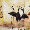 Panel Abstract Ballet Dancer City - DIY Paint By Numbers - Numeral Paint