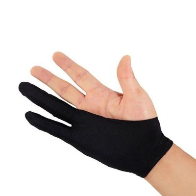 black Painting gloves closeup
