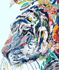 Abstract Malayan Tiger - DIY Paint By Numbers - Numeral Paint
