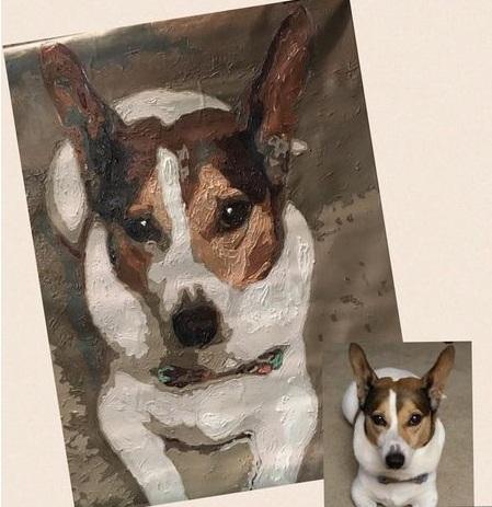 pet dog puppy paint by numbers personalized