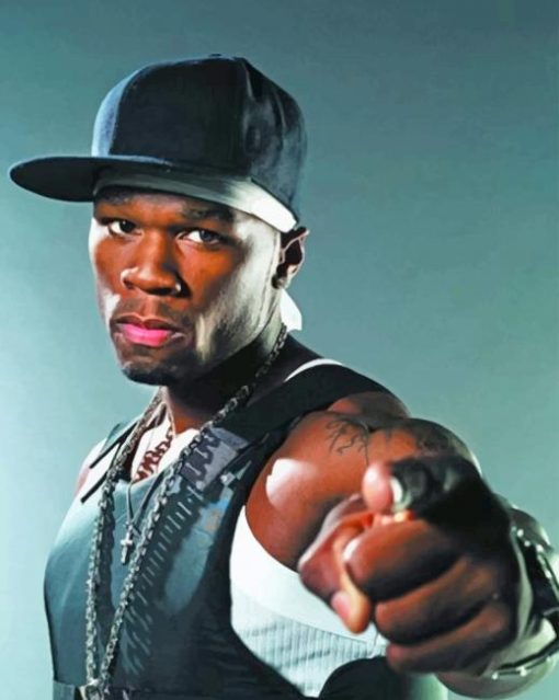 50 Cent American Rapper paint by numbers