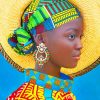 African girl Style paint by number
