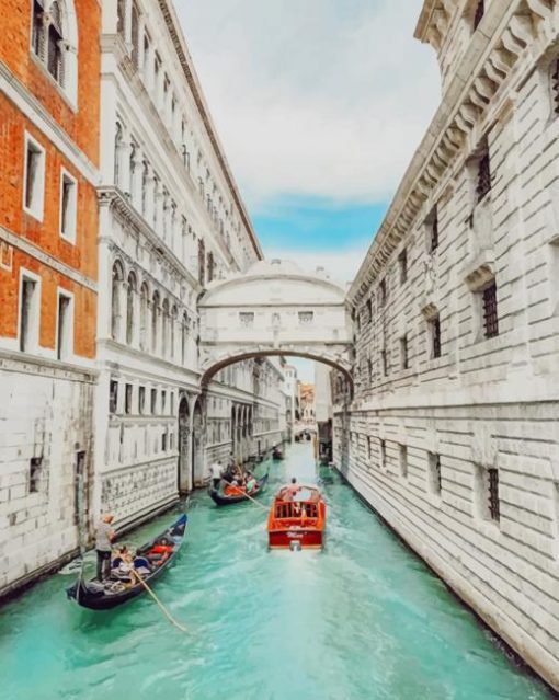 Bridge of Sighs Venice Italy paint by numbers