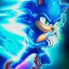 Sonic the Hedgehog paint by number