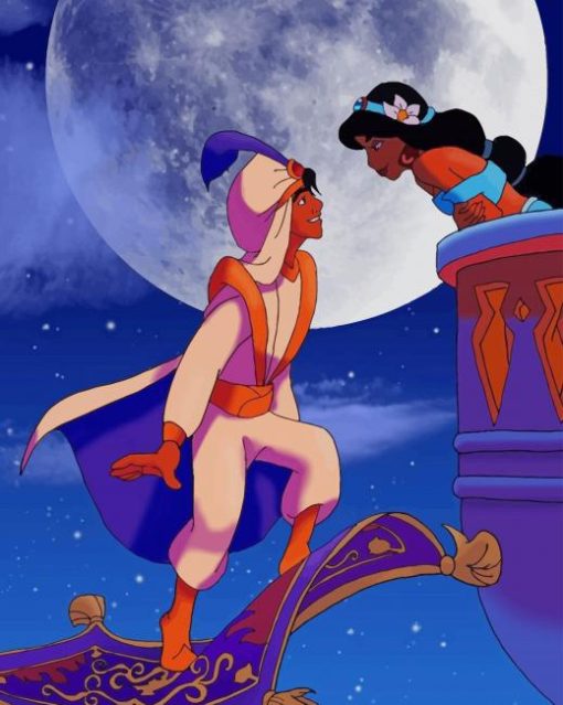 Aladin And Jasmin True Love paint by numbers