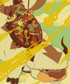 Animation Avatar The Last Airbender paint by numbers