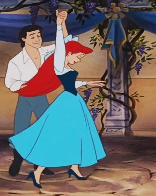 Ariel Dance With Her Prince paint by numbers