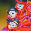 carnival clown Art paint by numbers