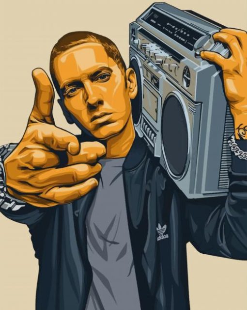 Eminem American Rapper paint by numbers