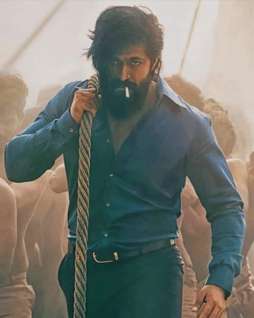 Kgf Yash Movie paint by numbers