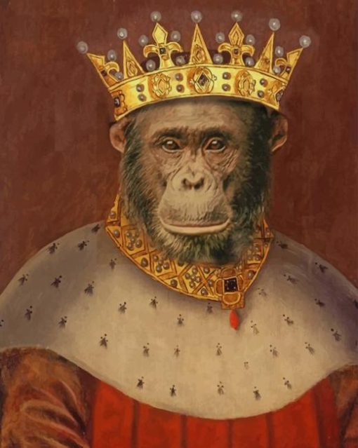 King monkey paint by numbers