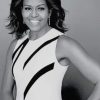 Michelle Obama Black and White paint by numbers
