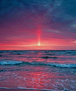 ocean sunset paint by number