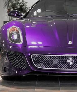 Purple Ferrari paint by numbers
