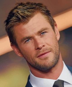 The Famous Actor Chris Hemsworth paint by numbers