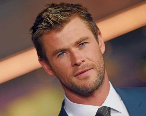 The Famous Actor Chris Hemsworth paint by numbers