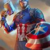 The Hero Captain America paint By numbers