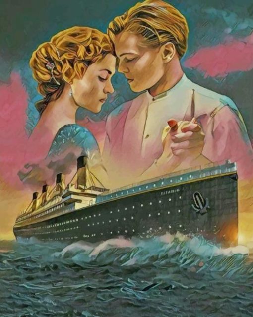 Titanic Jack And Rose paint By Numbers