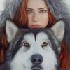 Woman And Wolf paint By numbers
