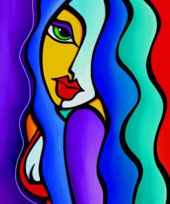 Abstract Pop Art paint by numbers
