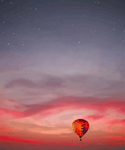 Air Balloon Sunset paint by numbers