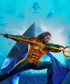 Aquaman Jason Momoa paint by number
