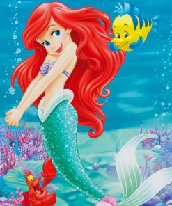 Ariel Mermaid paint by numbers