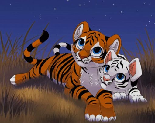 Baby Tiger paint by number