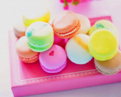Beautiful Colorful Macarons paint by number
