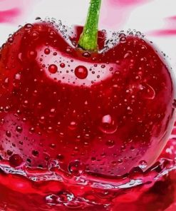 Beautiful Red Apple paint by number