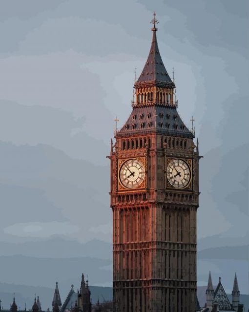Big ben paint by numbers