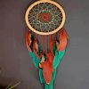 Blue And Brown Dream Catcher paint by numbers