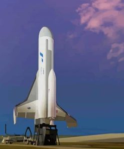Boeing Darpa Space Plane paint by number