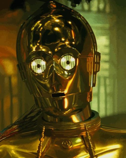 C-3PO Star Wars paint by numbers