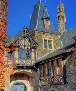Cochem Castle Germany paint by numbers
