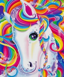 Colorful Unicorn paint by number