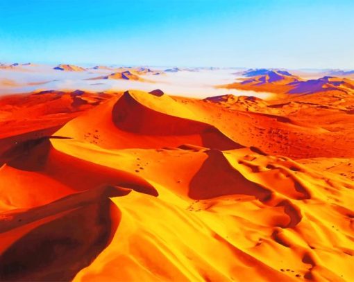 sahara morroco golden sand painting by numbers