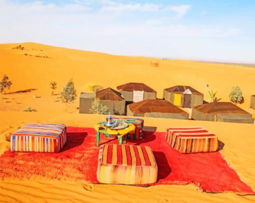 Desert Merzouga Morroco painting by numbers