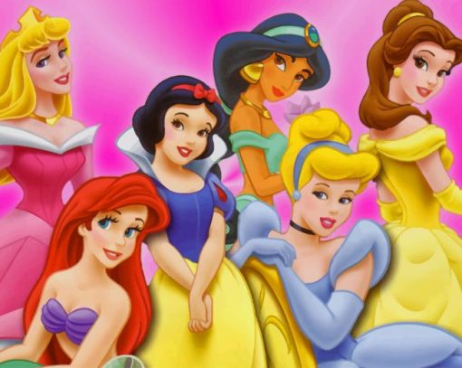 Disney Princesses paint by number