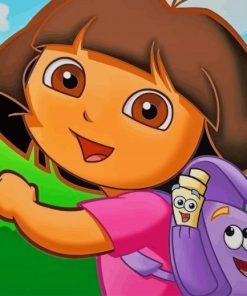 Dora The Explorer paint by numbers