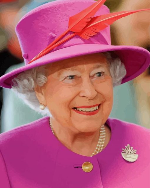 Elizabeth II Queen Of England paint by numbers