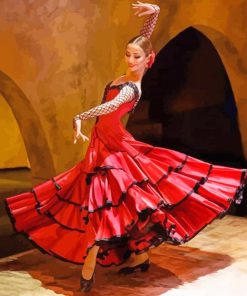 Flamenco Dancer paint by numbers