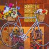 Flowers On Bicycle paint by numbers