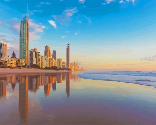 Gold Coast Australia paint by number