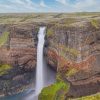 Haifoss waterfall paint by numbers
