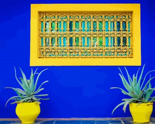 Jardin Majorelle Moroccan traditions paint by number
