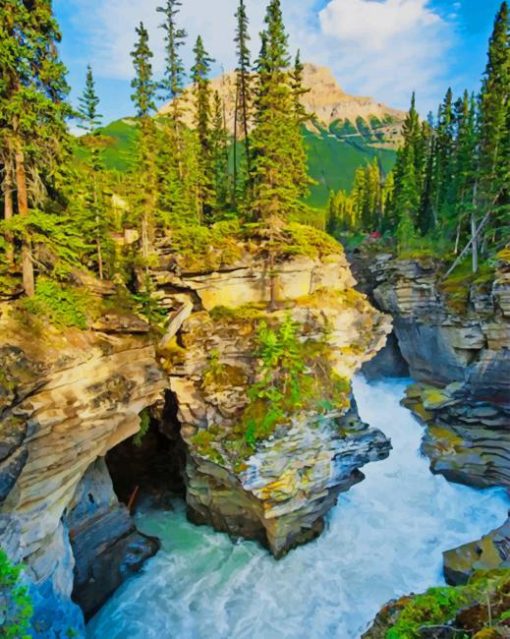 Jasper National Park Canada paint by numbers